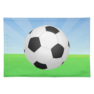 Soccer Ball Sunny Day Placemat