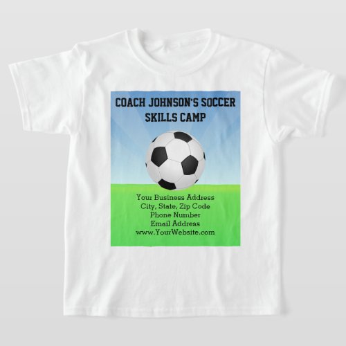 Soccer Ball Sunny Day Sports Camp T_Shirt