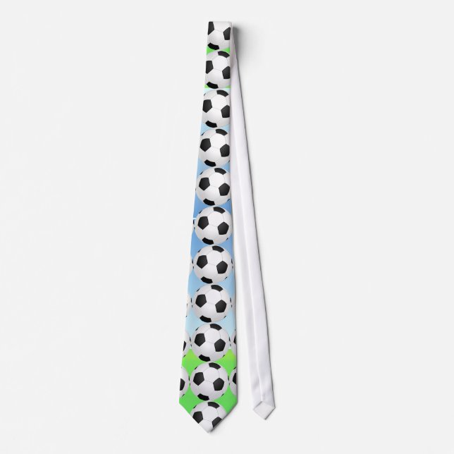 Soccer Ball Sunny Day Tie (Front)
