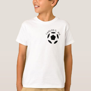 Soccer Ball T-Shirt with Personalized Name