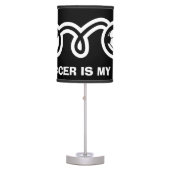 Soccer ball table lamp design (Front)