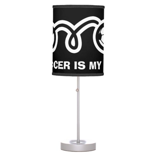 Soccer ball table lamp design (Front)