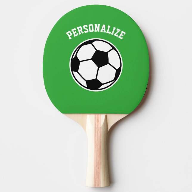 Soccer ball table tennis ping pong paddle for kids (Front)
