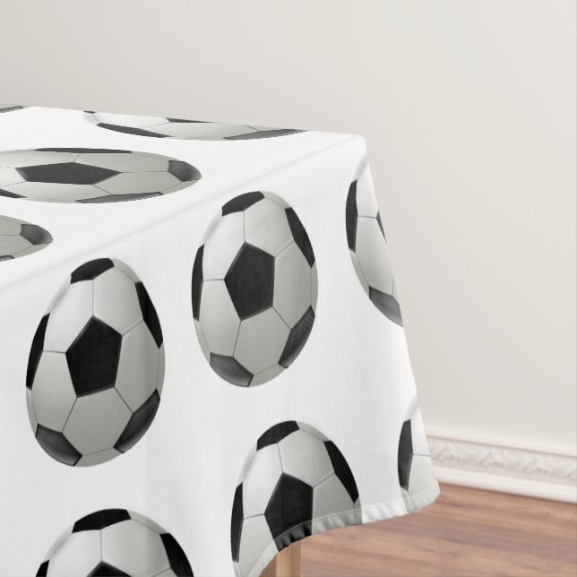 Soccer ball tablecloth (In Situ)