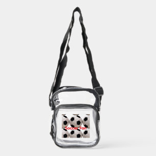 Soccer Ball Theme Clear Crossbody Bag