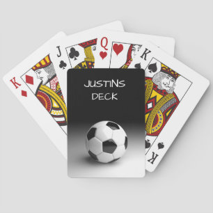 Soccer Ball Theme Personalized Playing Cards