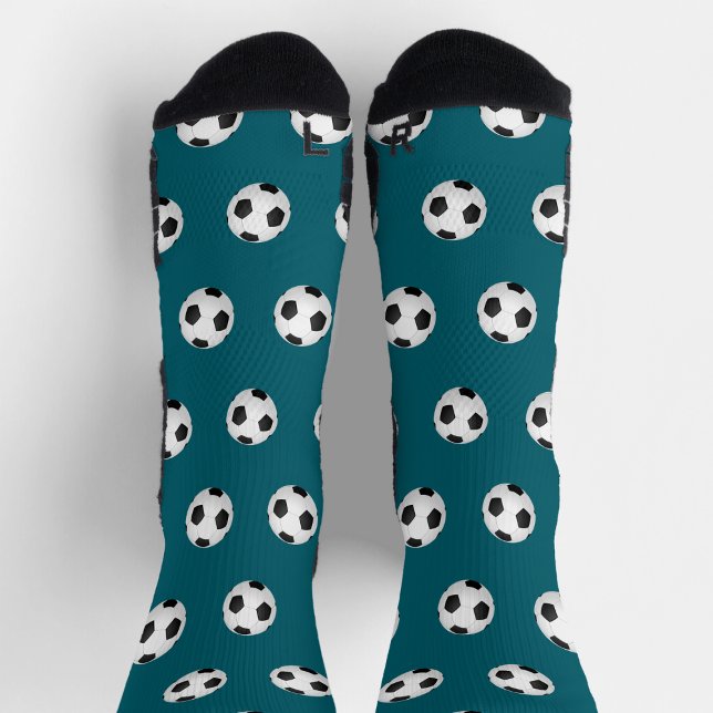 Soccer Ball Themed Happy Colorful  Socks (Soccer Ball Themed Happy Colorful Socks)