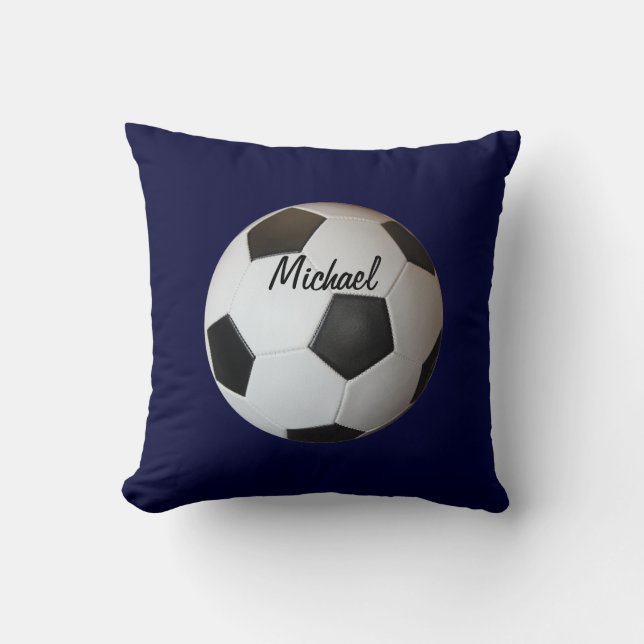 Soccer Ball Throw Pillow (Front)