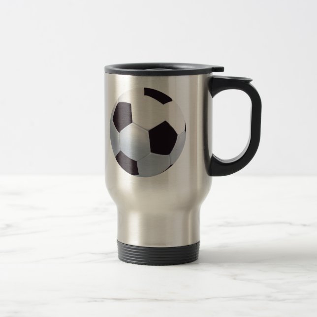 Soccer Ball Travel Mug (Right)