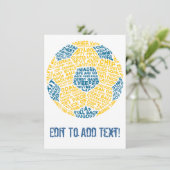 Soccer Ball Typography (Standing Front)