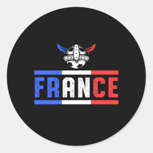 Soccer Ball Viking France Football Player 2021 Gif Classic Round Sticker