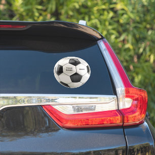 Soccer Ball Vinyl Sticker   Personalized Team Name