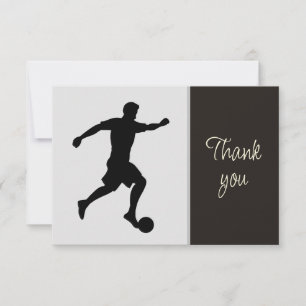 Soccer Ball Volunteer Helper Thank You Card
