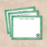 Soccer Ball Watercolor Green Stationery Note Card