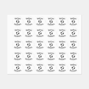 Soccer Ball Waterproof Iron On Clothing Kids' Labels