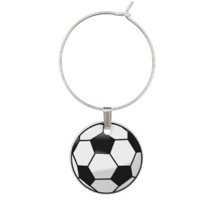 Soccer Ball Wine Charm