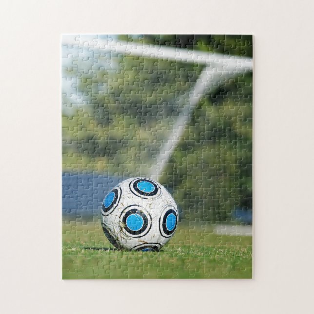 Soccer Ball with Goal Jigsaw Puzzle (Vertical)