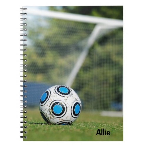 Soccer Ball with Goal Notebook