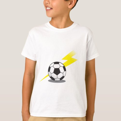 Soccer ball with lightning bolt T_Shirt