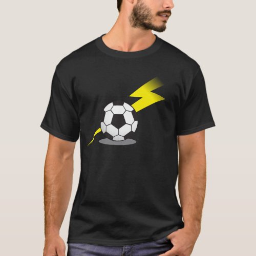 Soccer ball with lightning bolt T_Shirt