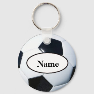 Soccer ball with your nasty on it keychain