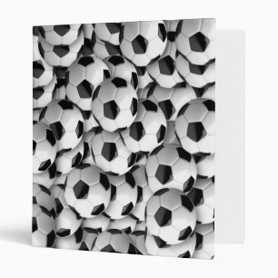 Soccer Balls 3 Ring Binder