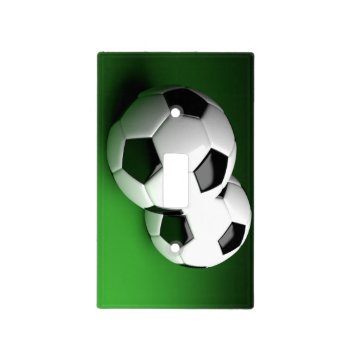 Soccer Balls 3d Light Switch Cover by Iverson_Designs at Zazzle