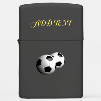 Soccer Balls 3d Zippo Lighter by Iverson_Designs at Zazzle