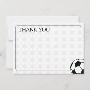 Soccer Balls Black and White Blank Note Card