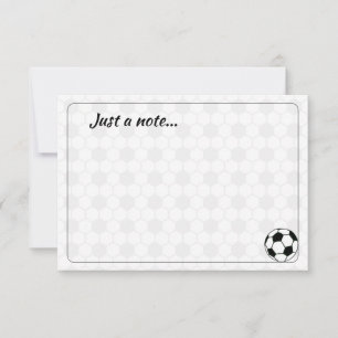 Soccer Balls Black and White Custom Just a Note