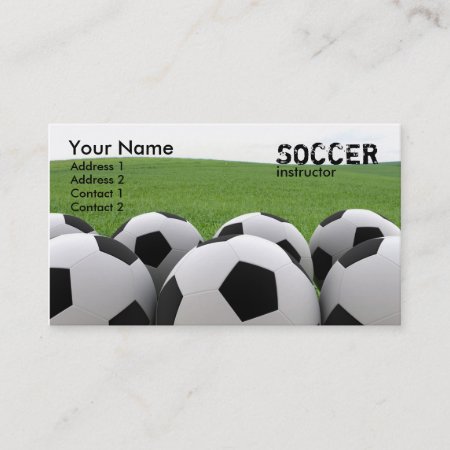 Soccer Balls Business Card
