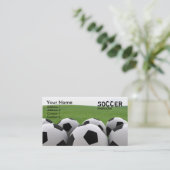 Soccer Balls Business Card (Standing Front)