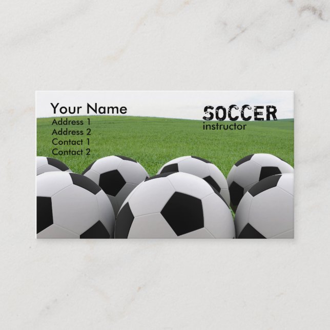 Soccer Balls Business Card (Front)