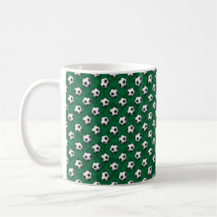 Soccer balls coffee mug