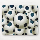 SOCCER BALLS COLLAGE MOUSE PAD