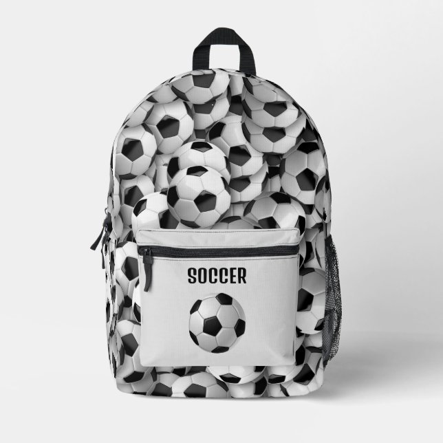 Soccer Balls Design Back Pack (Front)