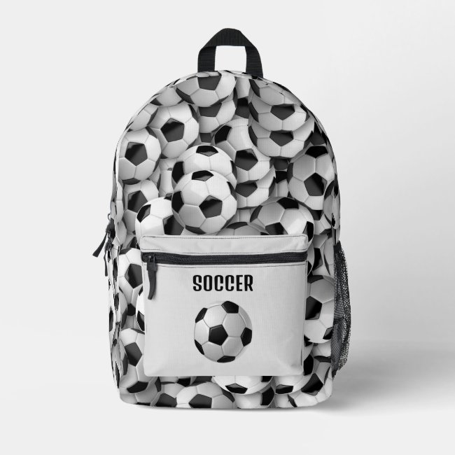 Soccer Balls Design Back Pack