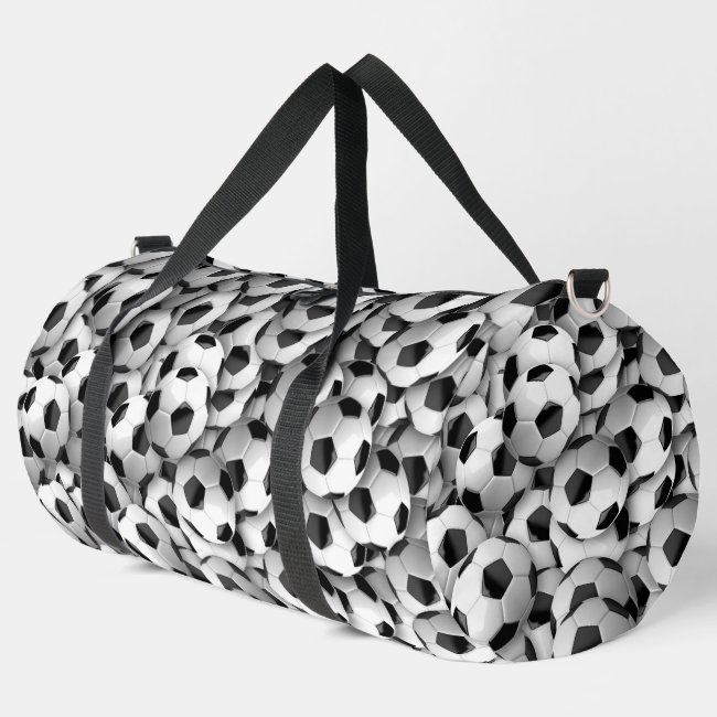 Soccer Balls Design Duffel Bag