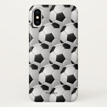 Soccer Balls Design Iphone X Case by SjasisSportsSpace at Zazzle