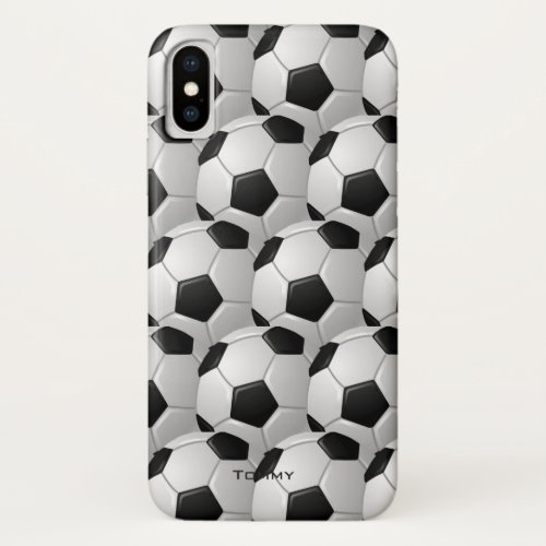 Soccer Balls Design iPhone X Case