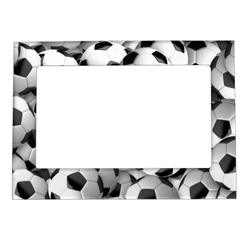 Soccer Balls Design Magnetic Photo Frame