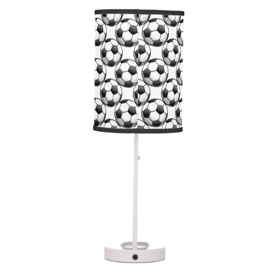 Soccer Balls Design Table Lamp Shade (Back)