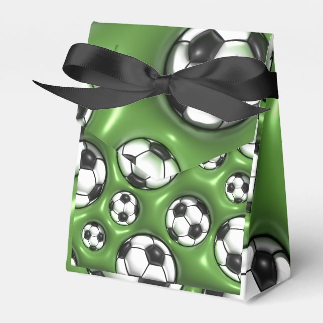 Soccer Balls Favor Boxes (Front Side)