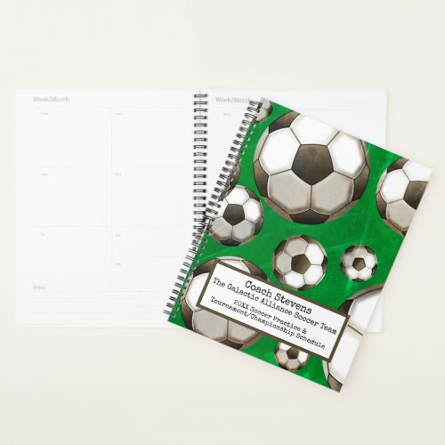 Soccer Balls  Green Soccer Field  Coach Practice Planner