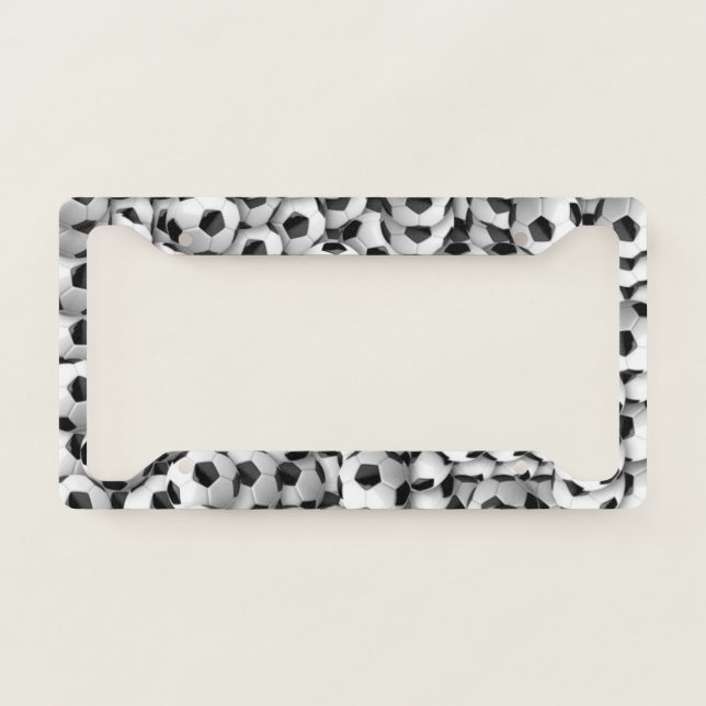 Soccer Balls License Plate Frame (Front)