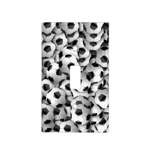 Soccer balls light switch cover