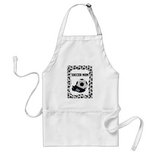 Soccer Balls Mom Kitchen Apron