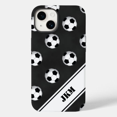 Soccer Balls Monogram iPhone14 Case