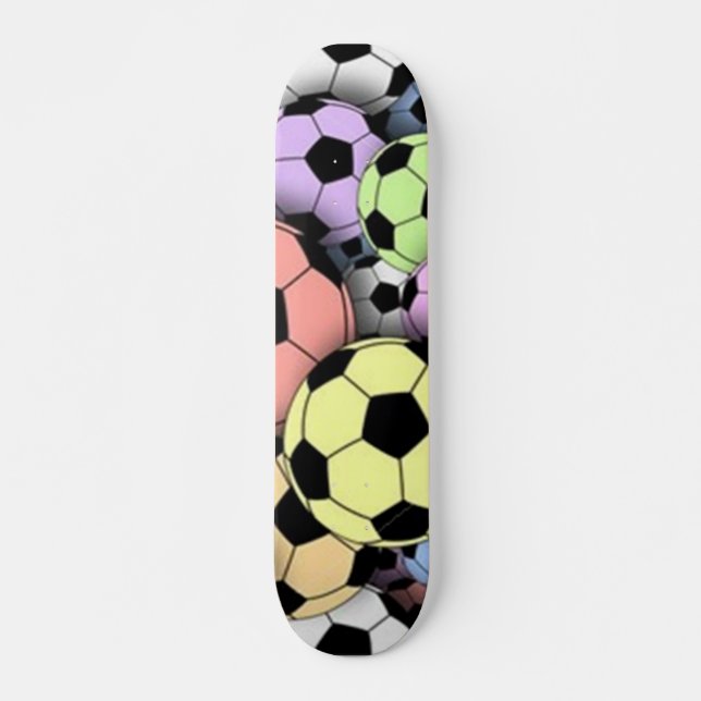 Soccer Balls of Color Skateboard (Front)