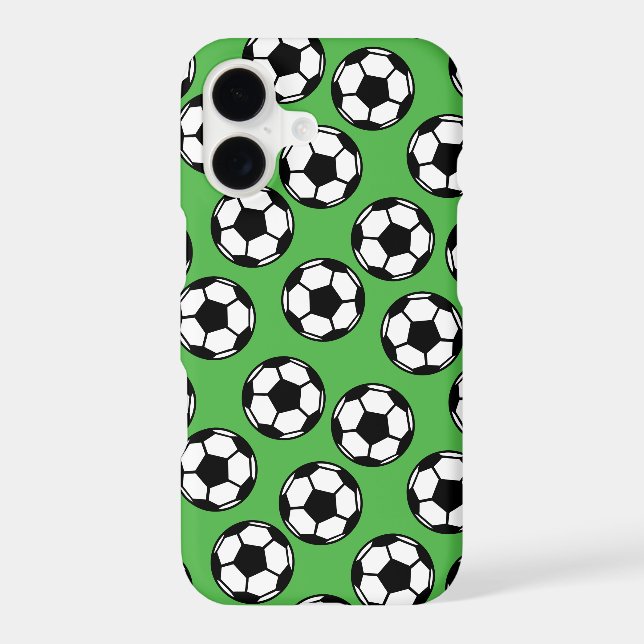Soccer Balls Pattern Iphone Case (Back)
